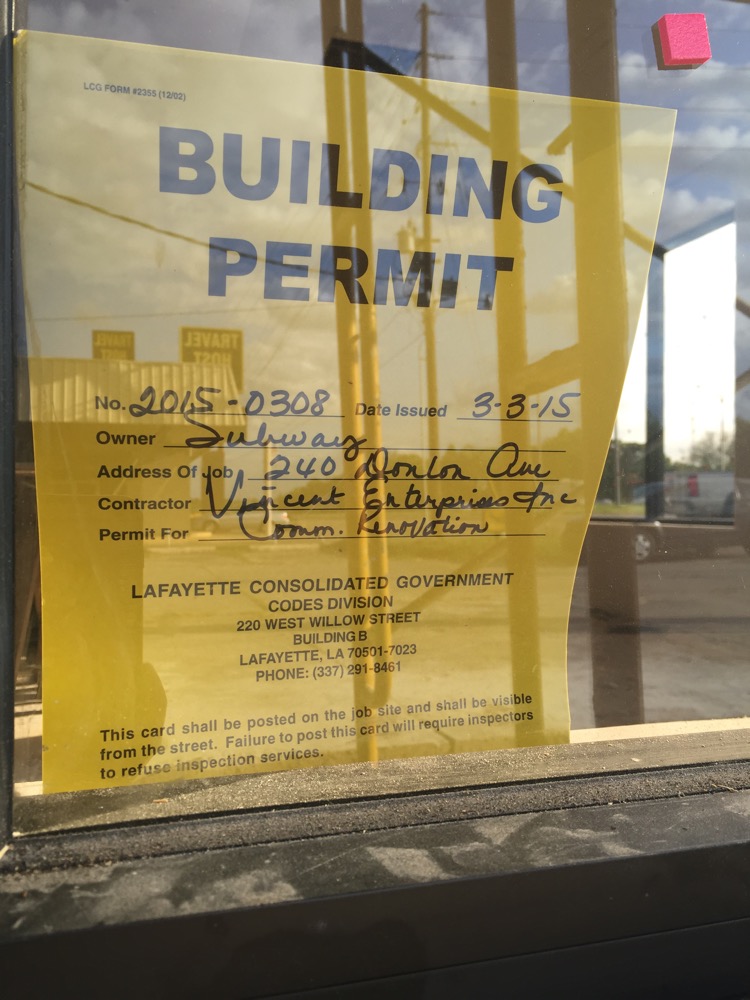 Subway On The Thruway Being Repaired Developing Lafayette