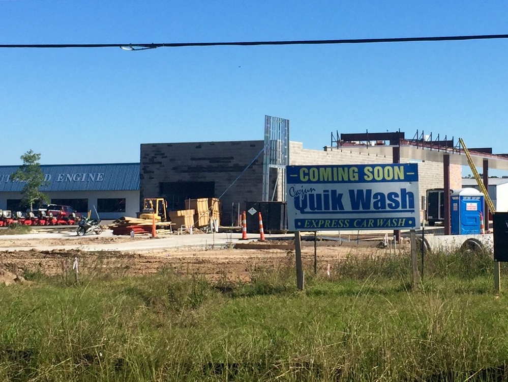 Cajun Quik Wash Progress Developing Lafayette