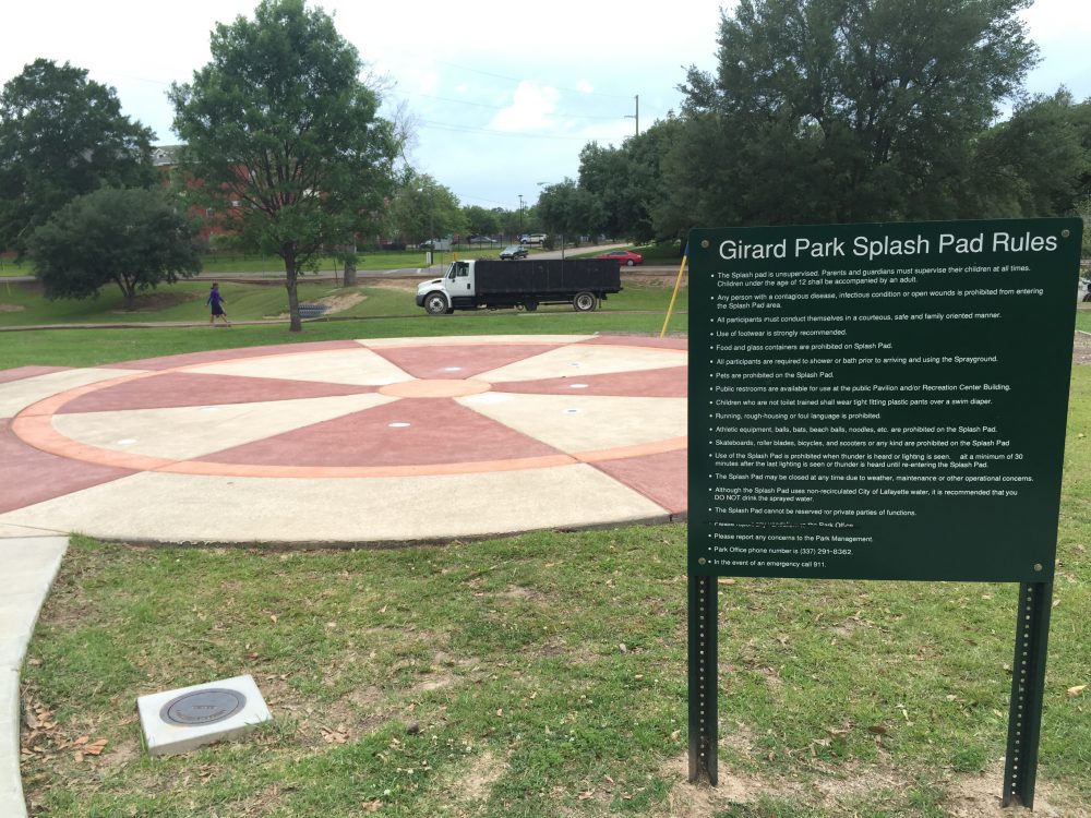 Girard Park Splash Pad Opening for the Summer Developing Lafayette