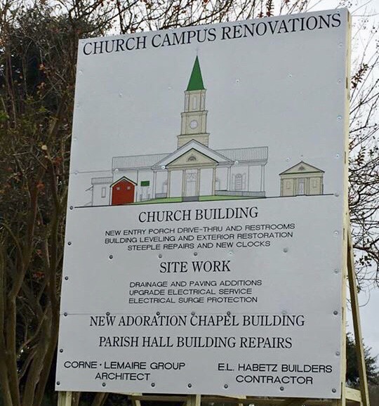 St. Peter Catholic Church Renovations in Carencro Developing Lafayette