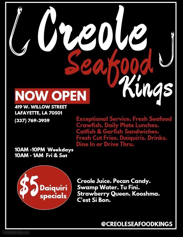 New Creole Seafood Restaurant on Willow Developing Lafayette