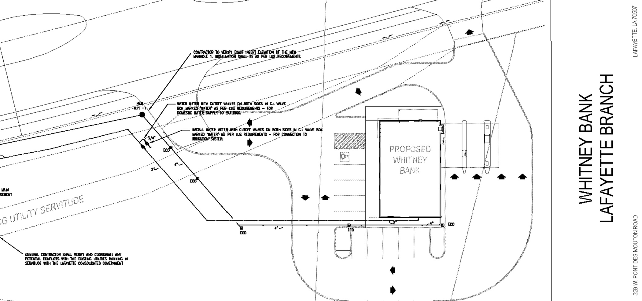 New Whitney Bank Coming Soon on Pont des Mouton Developing Lafayette