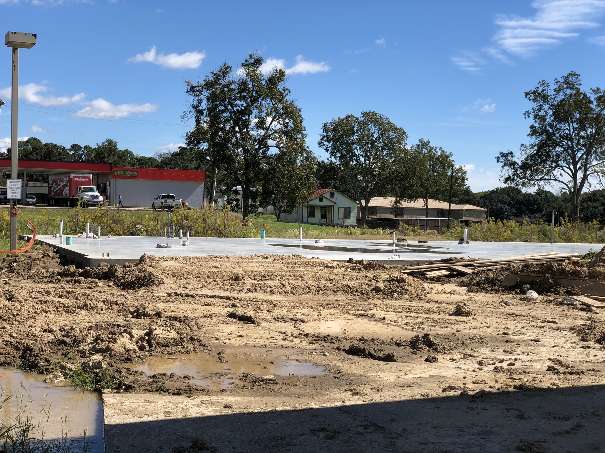 First Sign Of Construction At Pont Des Mouton’s New Plaza Developing Lafayette