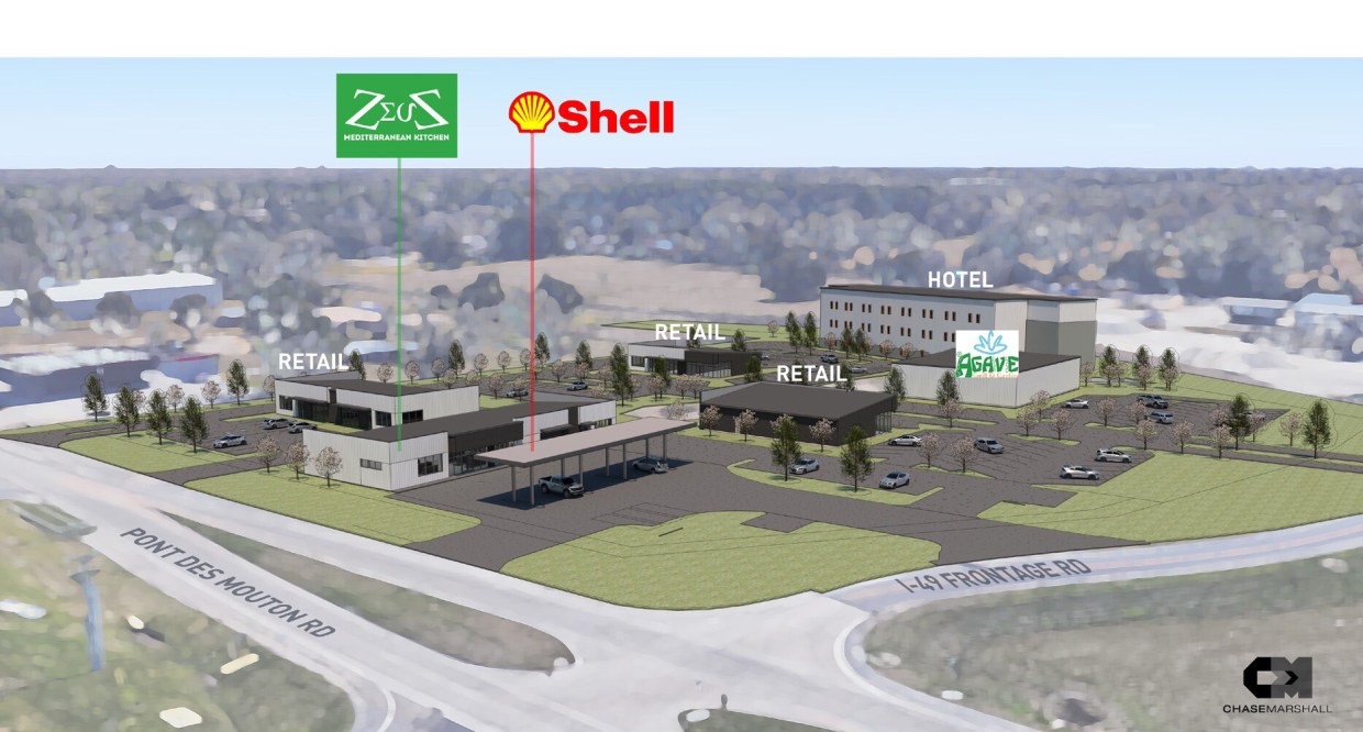 First Sign Of Construction At Pont Des Mouton’s New Plaza Developing Lafayette