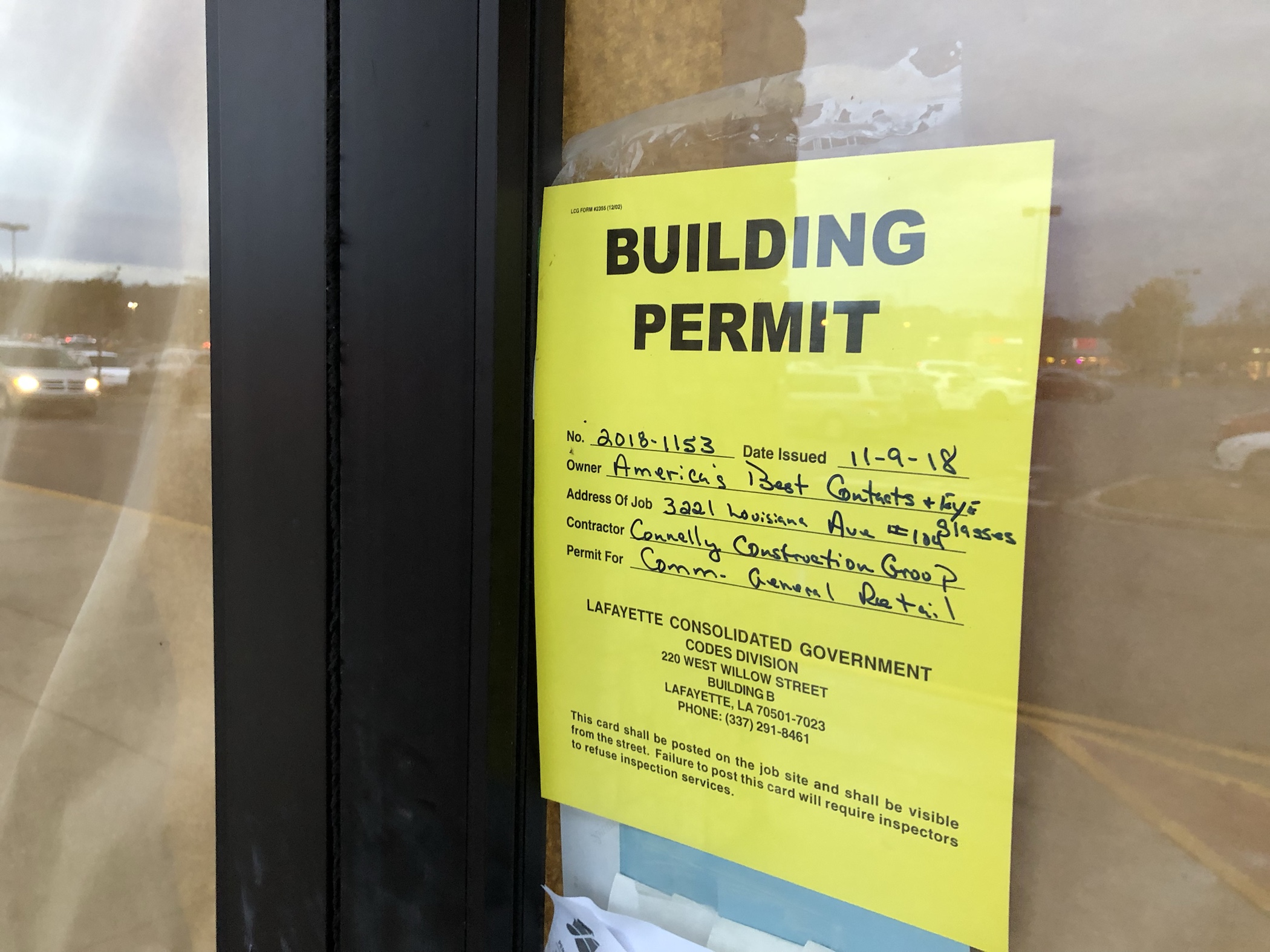 America’s Best Contacts & Eyeglasses Coming Soon On Louisiana Ave