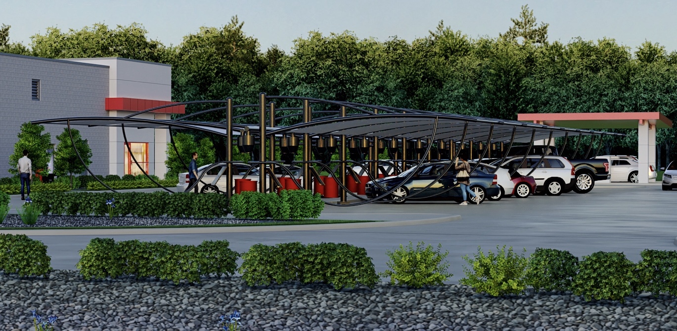 Carencro’s Classic Auto Spa Rendering & Progress Developing Lafayette