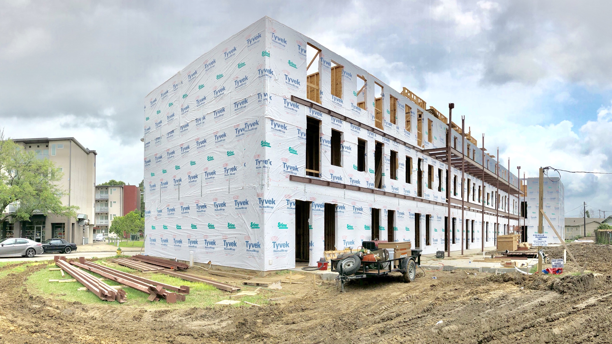 Downtown Lafayette Residential Development Progress May 2019