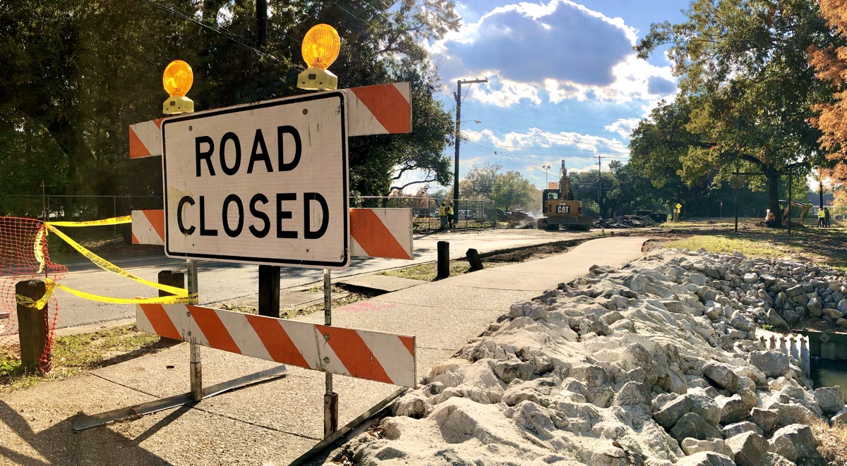 New Roundabout Construction At Girard Park Drive & Hospital Drive