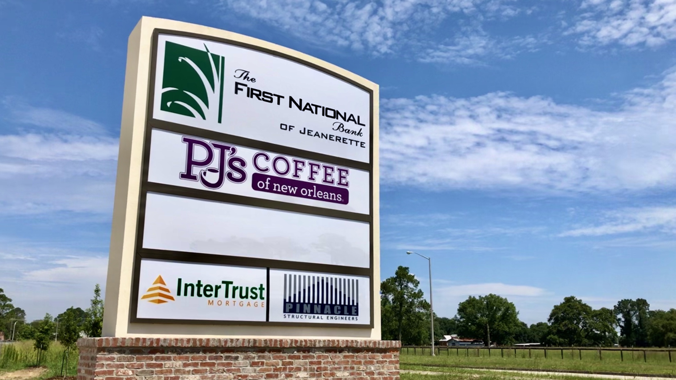 Update On PJ’s Coffee, First National Bank of Jeanerette On Camellia