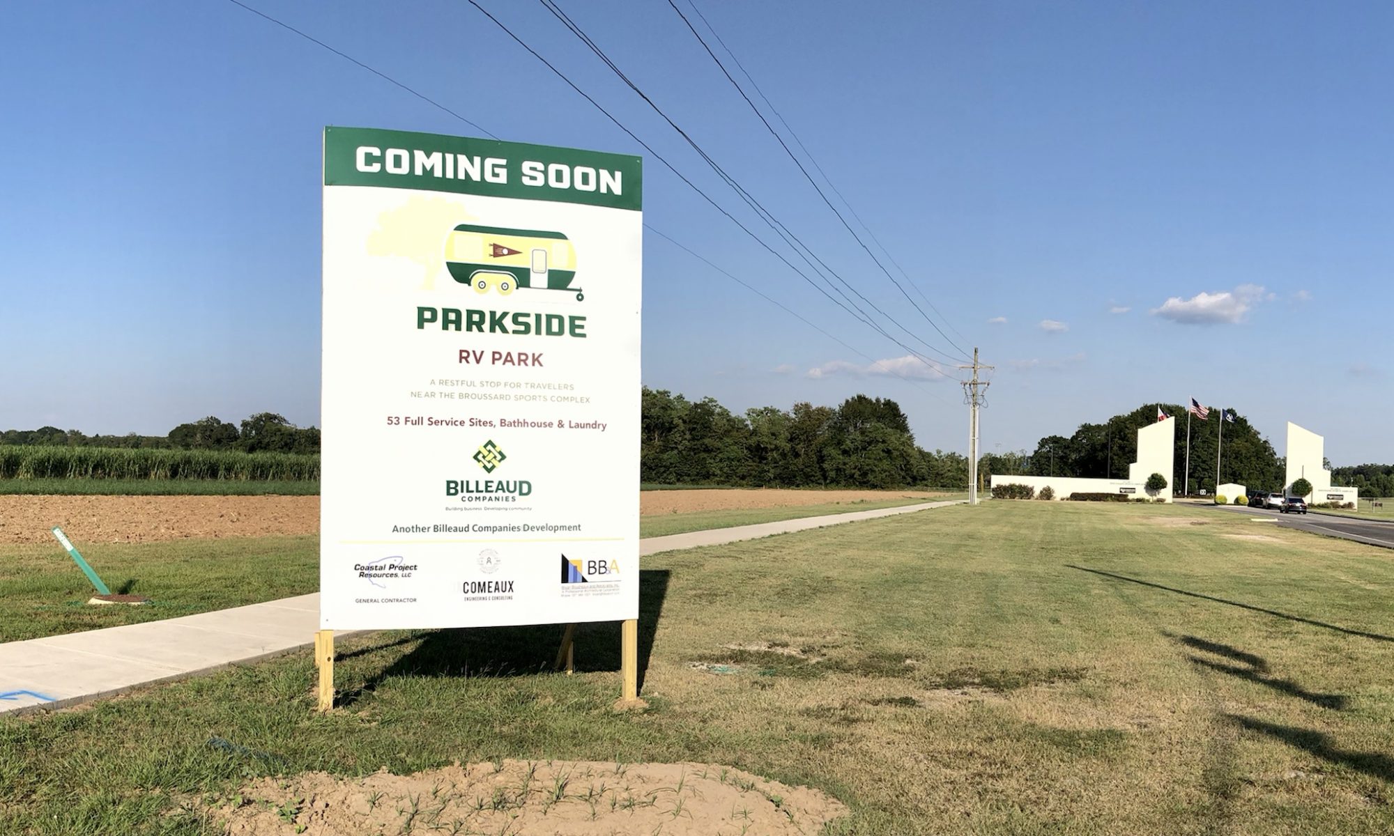 New Broussard RV Park, Parkside RV Park, To Be Constructed Next To St