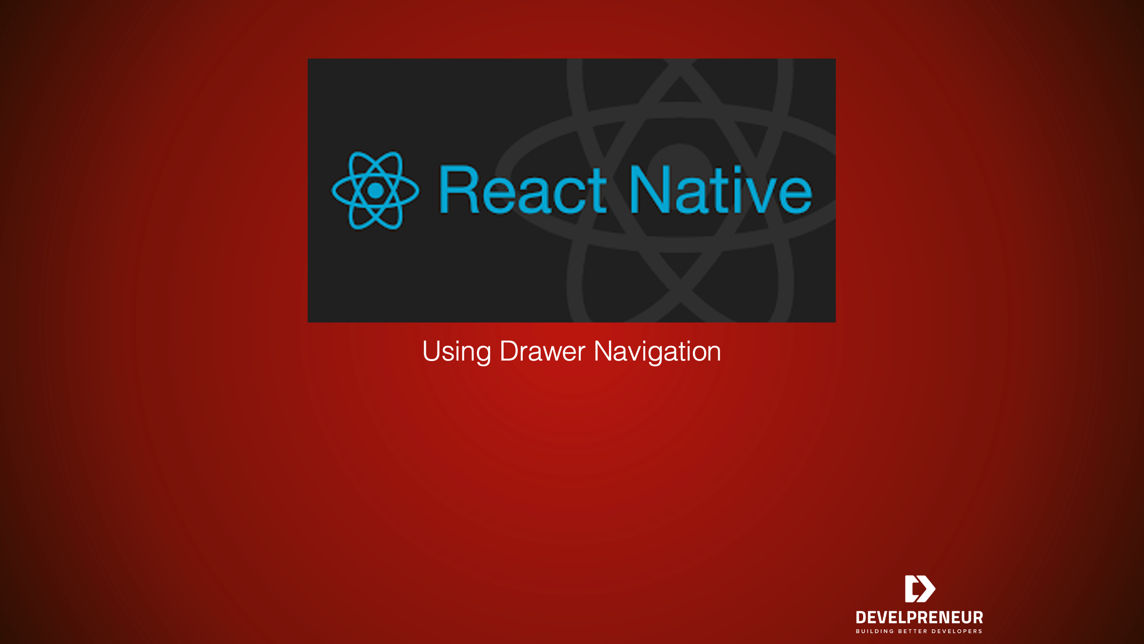 Drawer Navigation in ReactNative