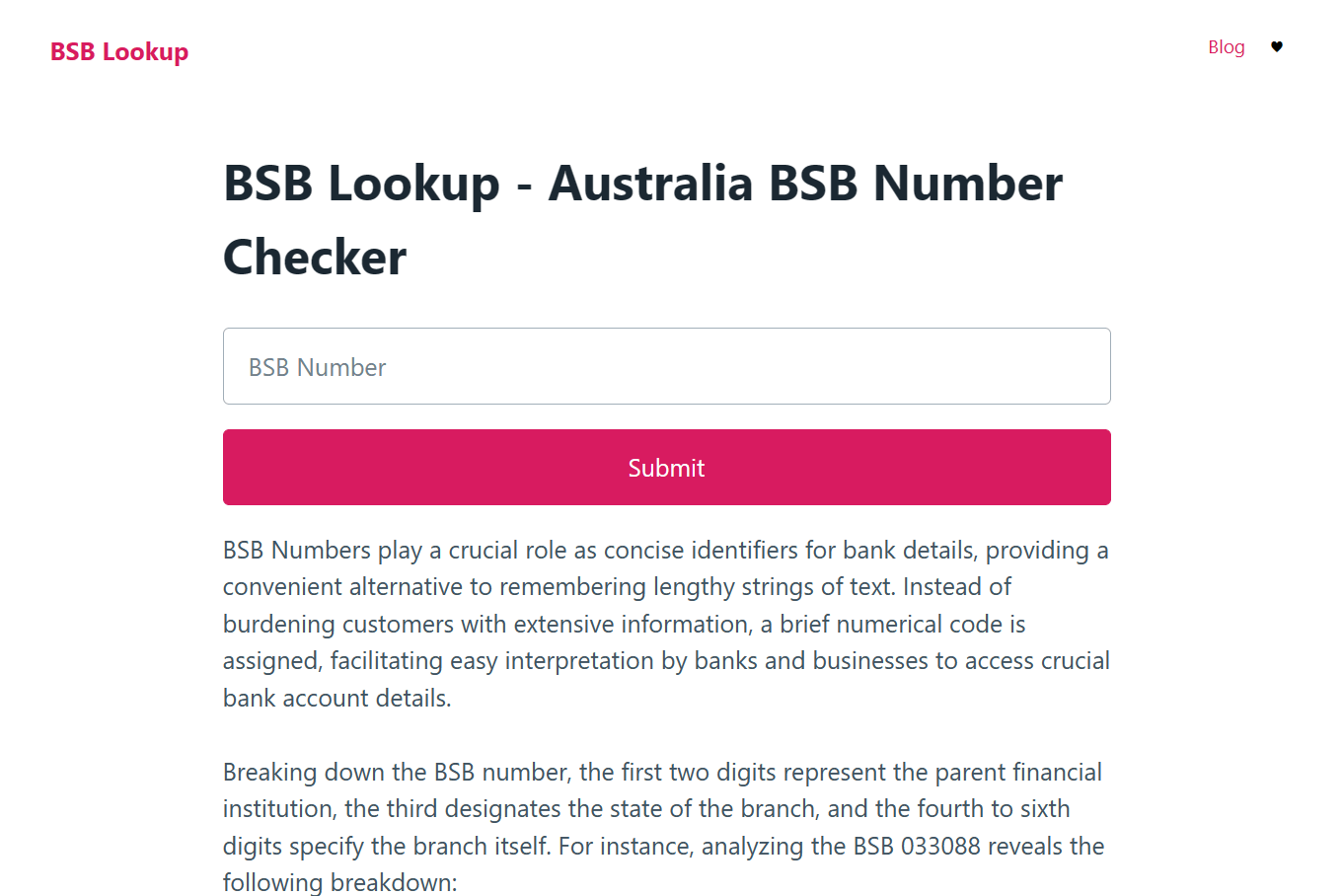 Search Australian Bank BSB Numbers BSB Lookup