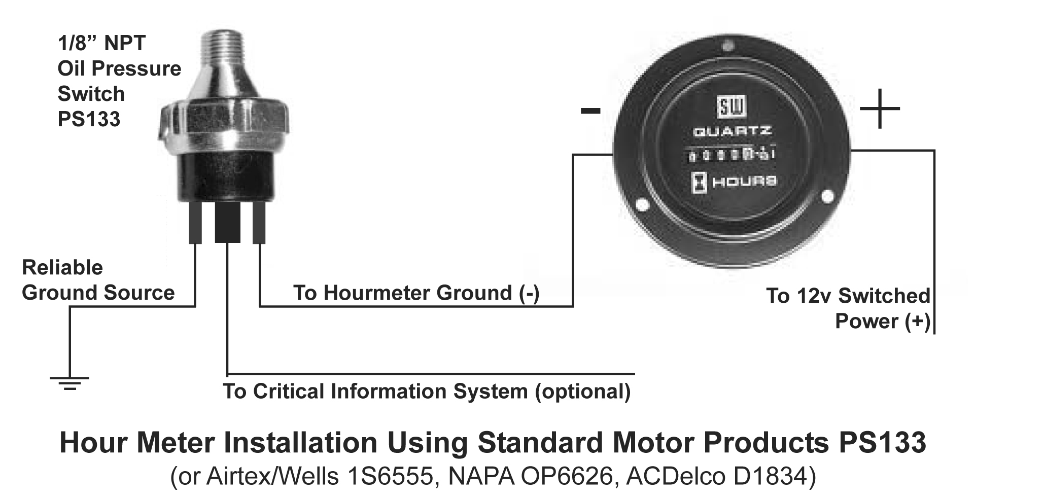 12 Volt Hour Meter Wiring Diagram