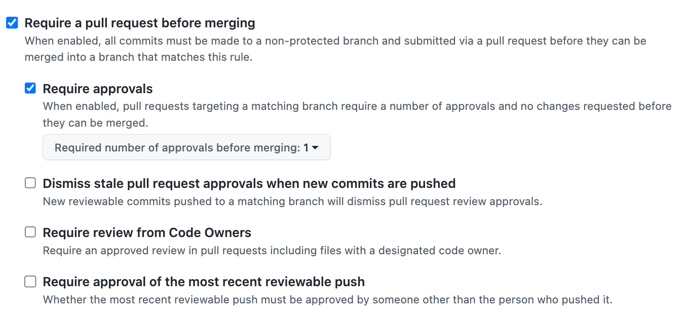 GitHub에 올라간 Branch에 Protection Rule 적용하기