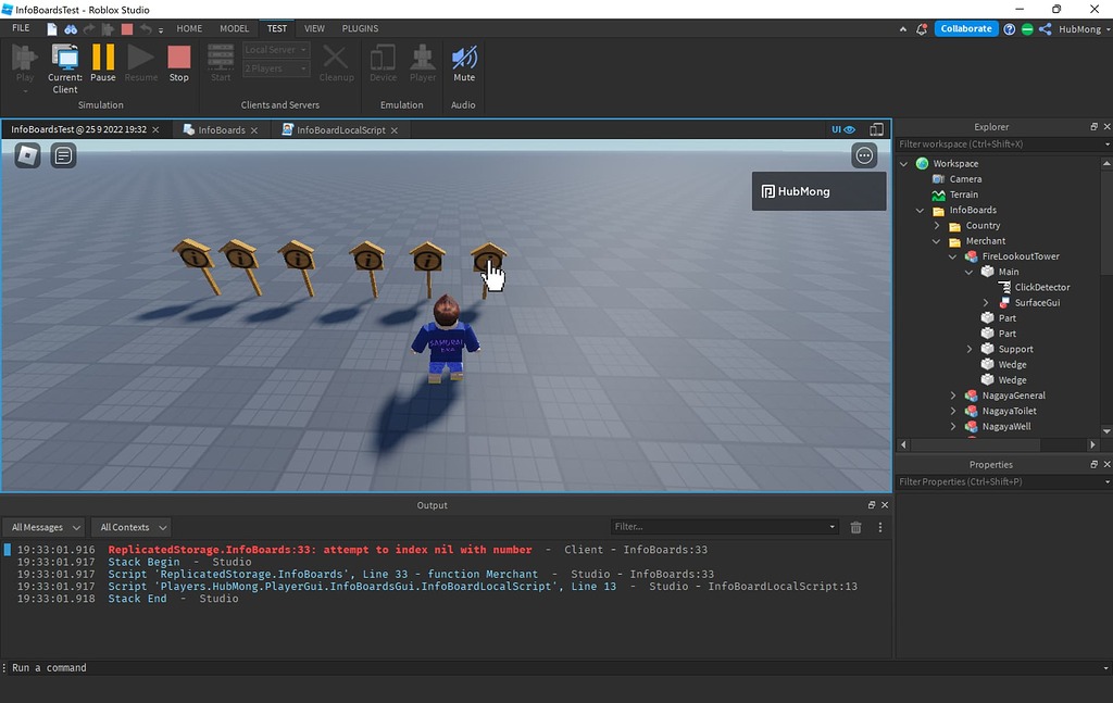 "Attempt to index nil with number" error in handling a dictionary