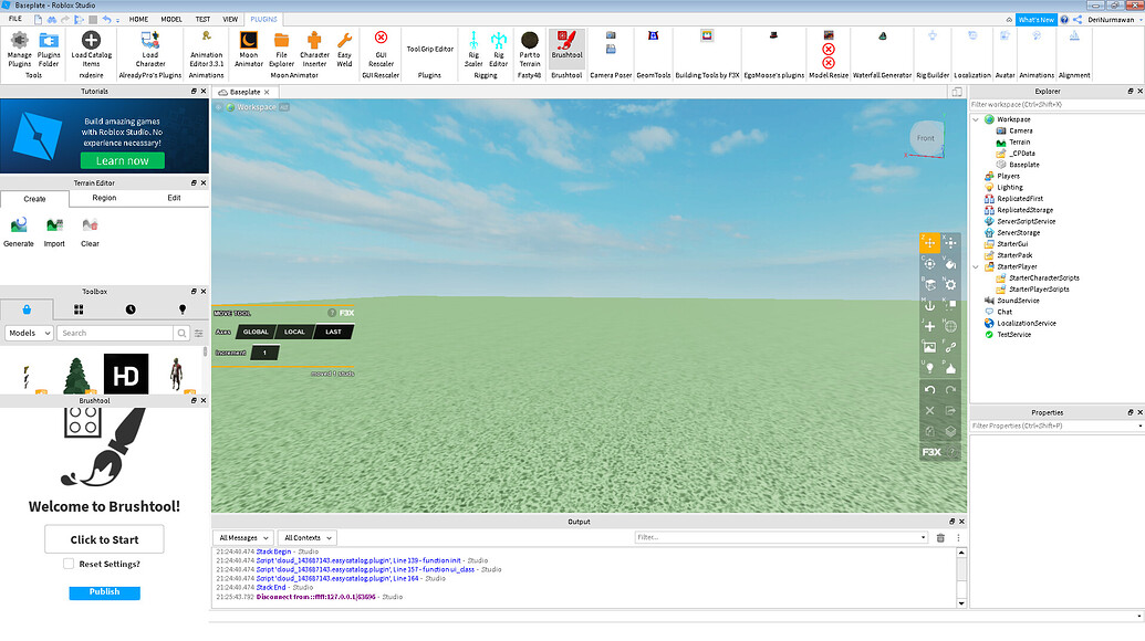 Should i allow F3X Building Tools to inject scripts? Building Support