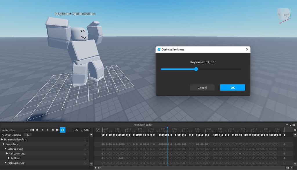 Studio Animation Editor Now Supports Keyframe Optimization