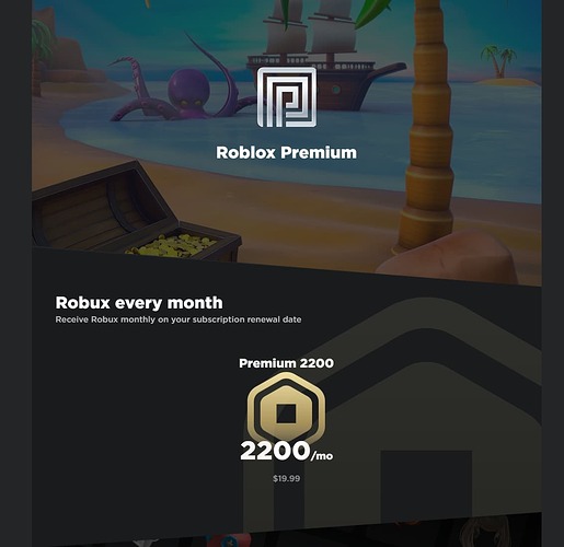 Roblox Premium 2200 purchase option is not showing up Platform Usage Support Developer Forum