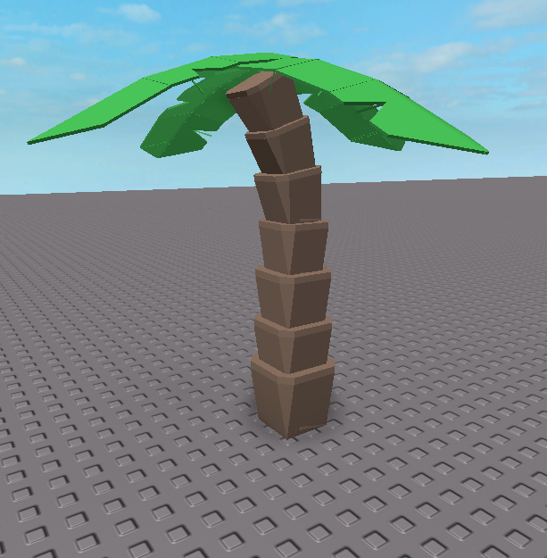 How should I go about creating a palm tree? Building Support