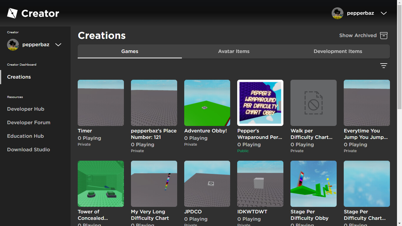 Creator Dashboard Overview, Stats, & Associated Items! Announcements