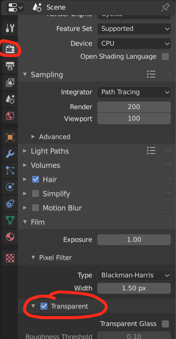 Render in Blender Black Background Supposed To Be Transparent Art