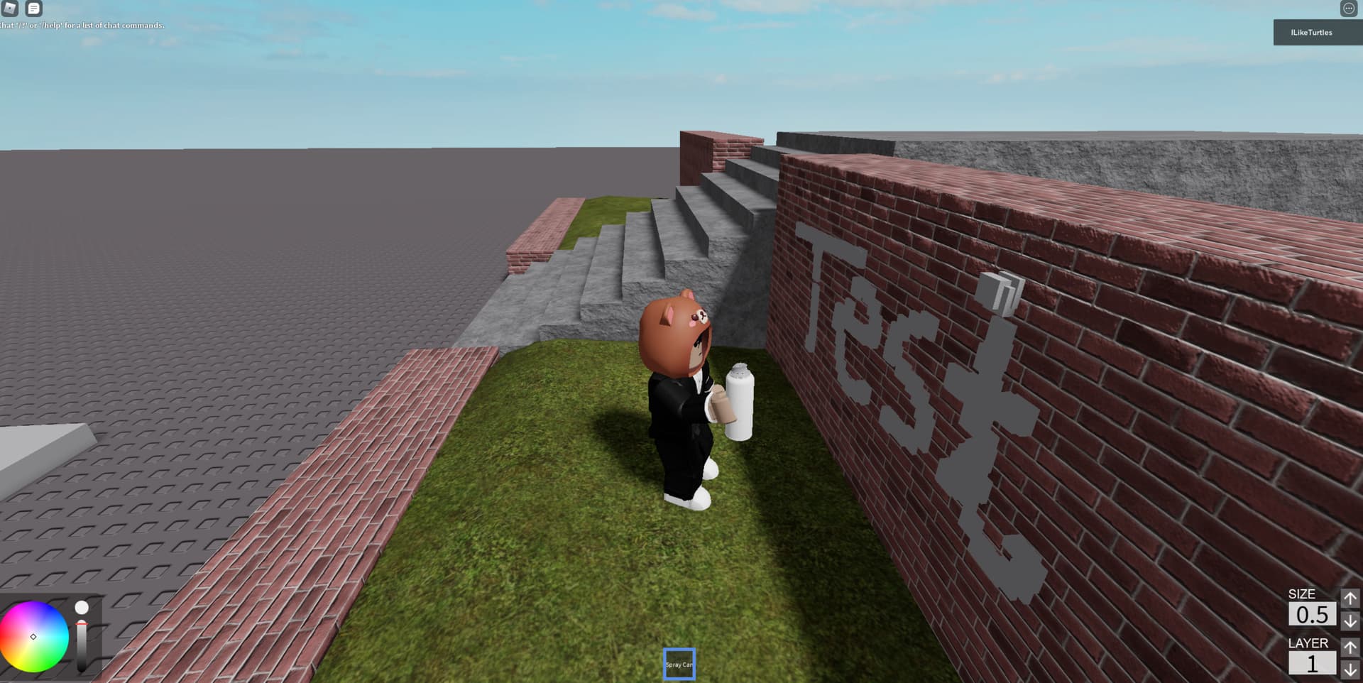 How to make a wall spray painting tool? Scripting Support Developer