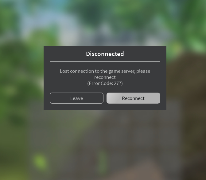 Reconnecting to a game after a disconnect while on a RESERVED SERVER is