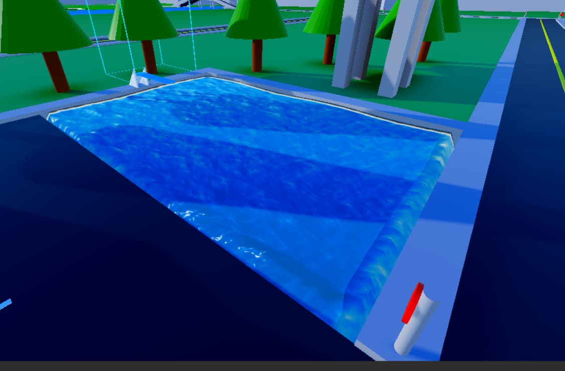 How to remove water texture if possible? Building Support Developer