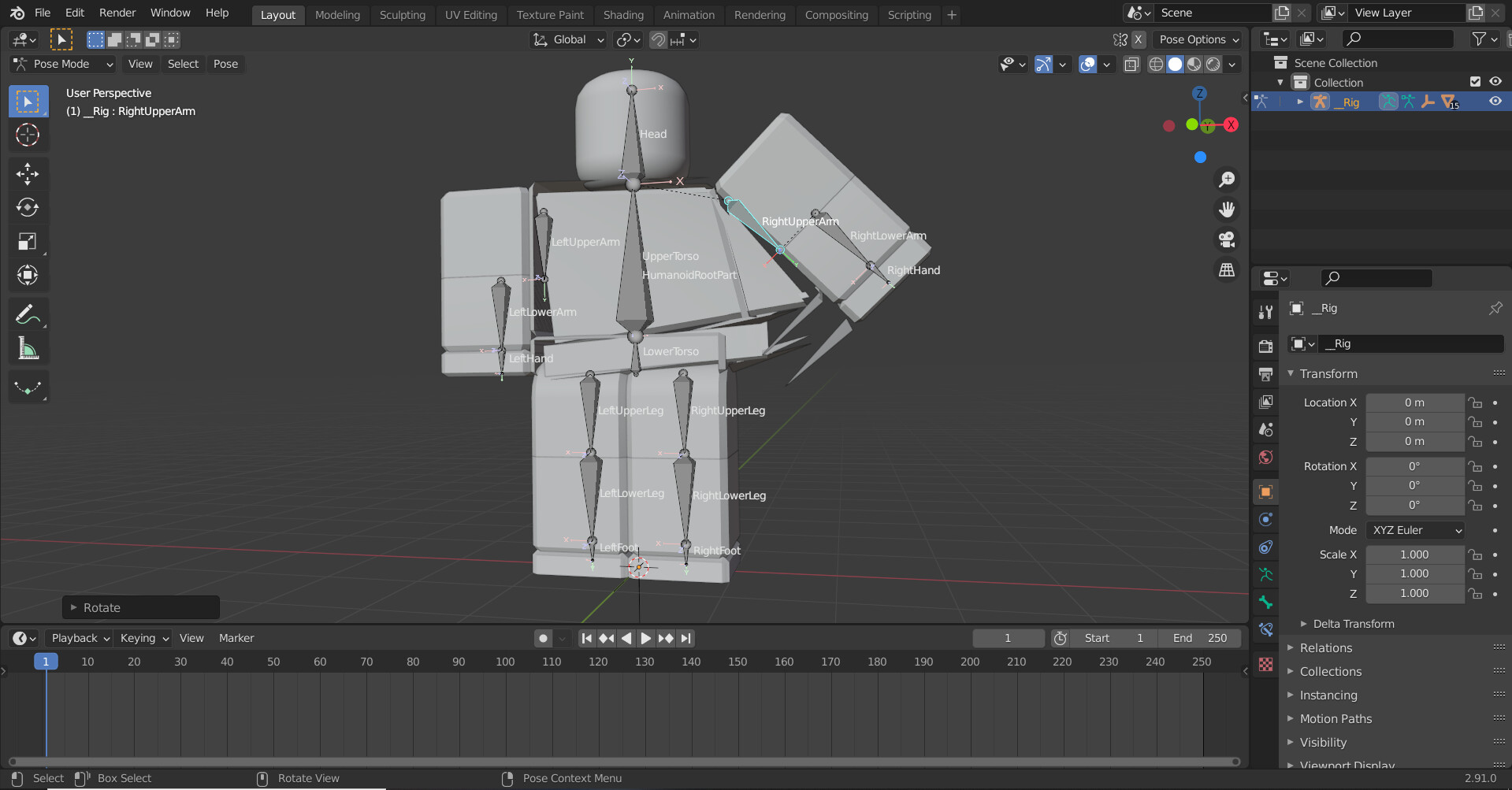 Roblox Rig Won't Work When I Rig it in Blender Art Design Support