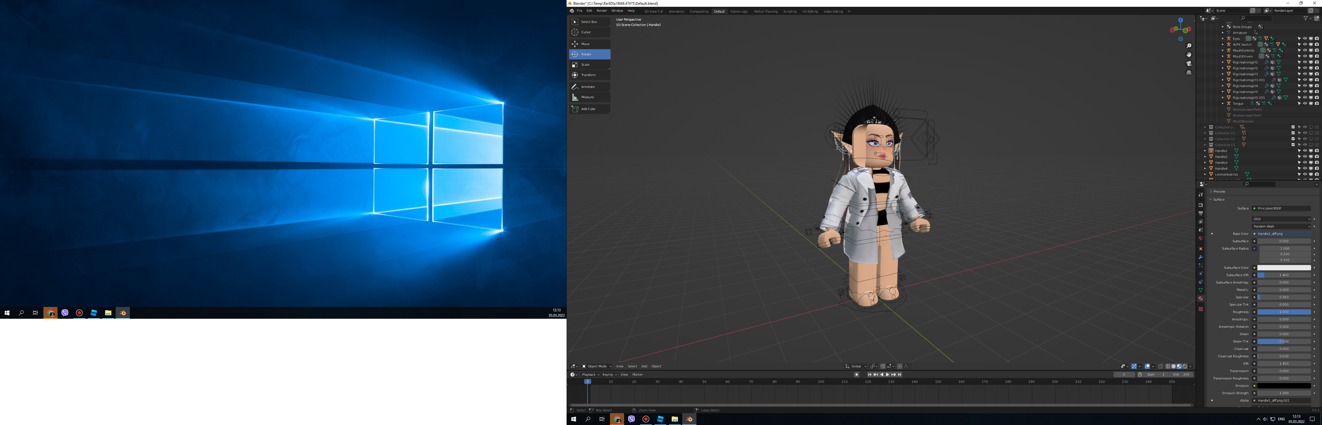 [Blender] Why is my model transparent when rendered? Art Design
