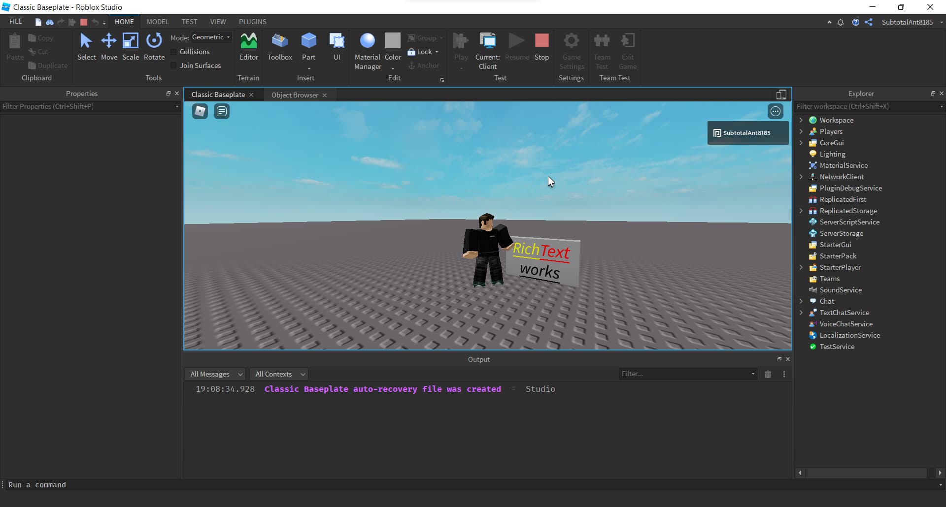Rich Text not working for Surface Guis Engine Bugs Developer Forum