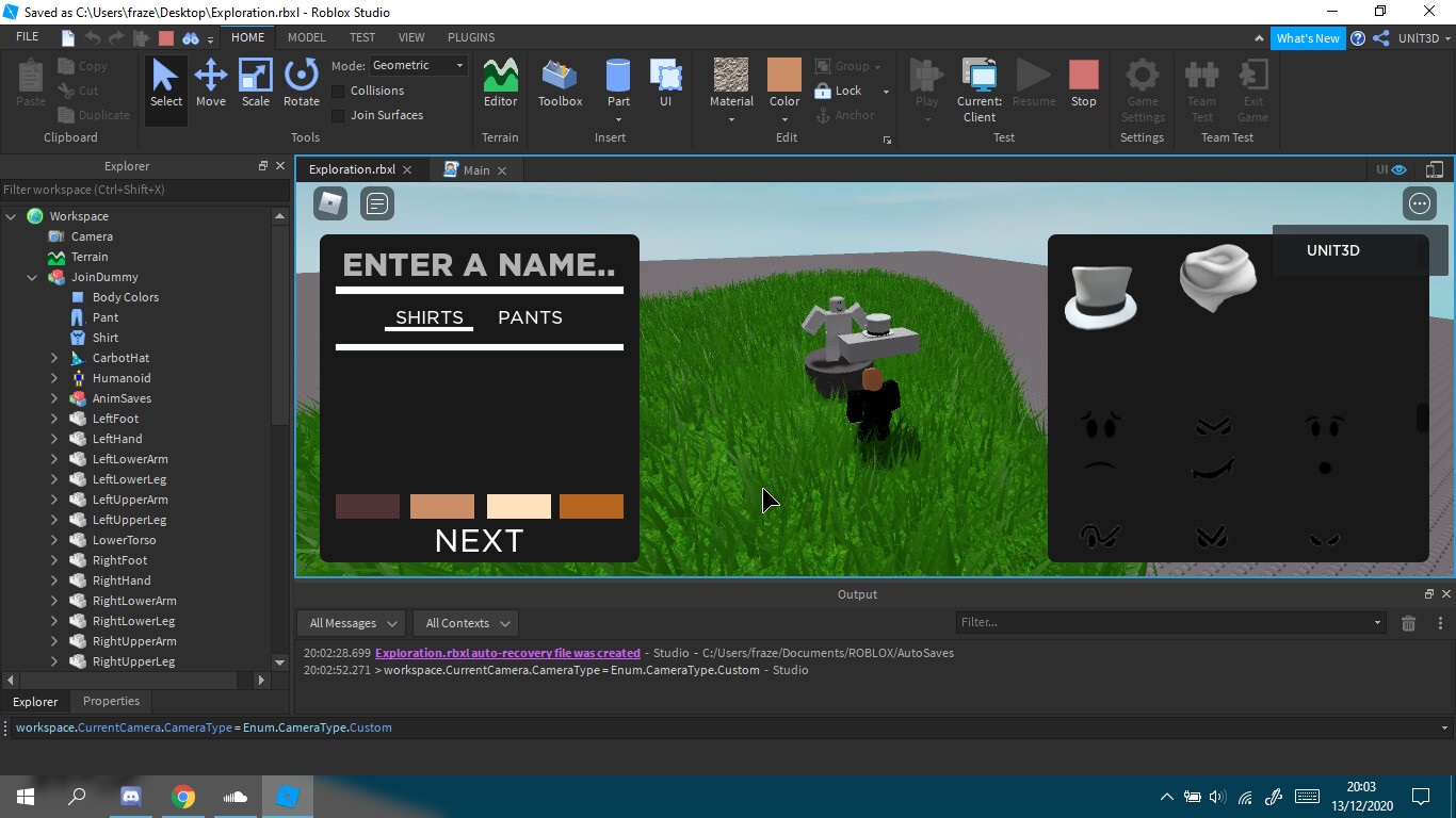 How would I add a hat to an NPC and get it into position? Scripting