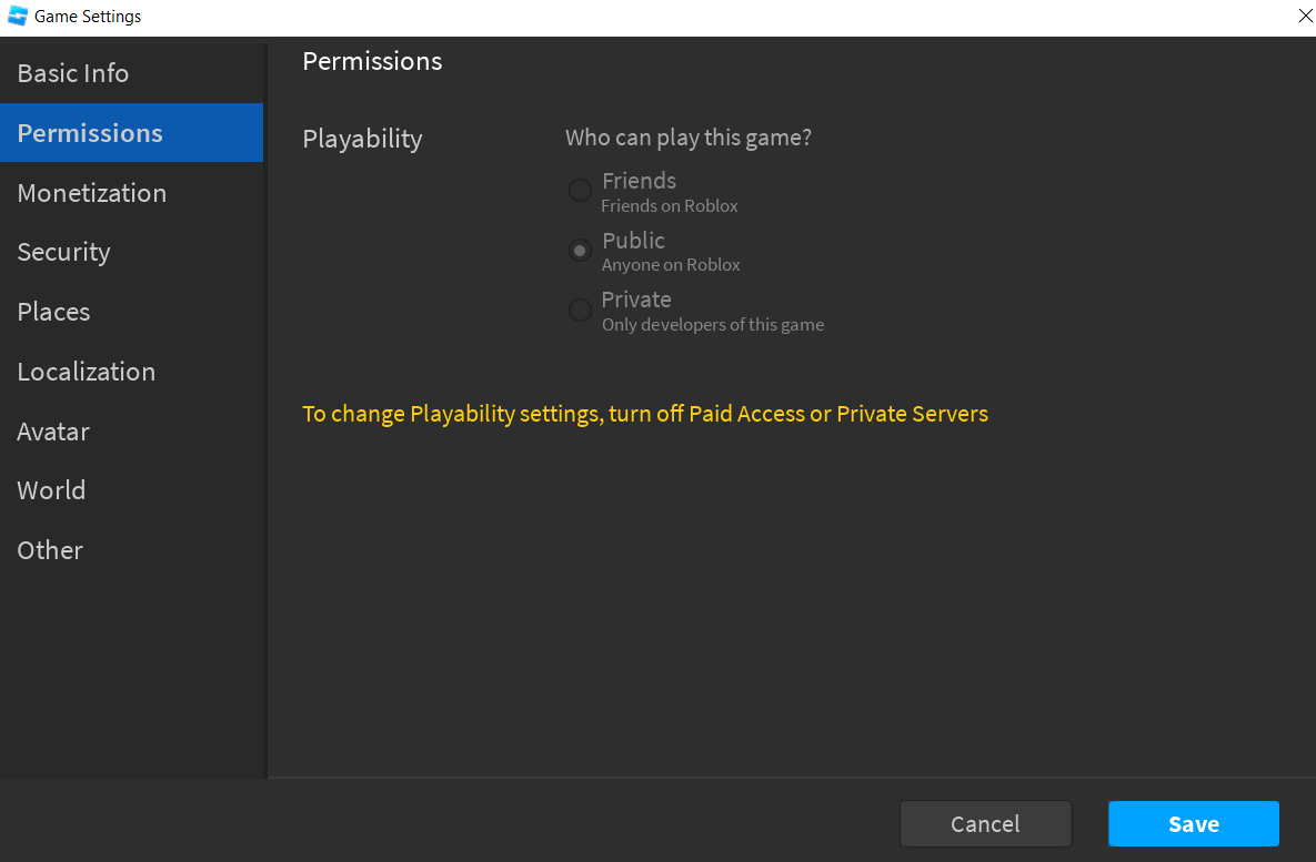 Confusion report, Dashboard allows creation of Private Servers or Paid