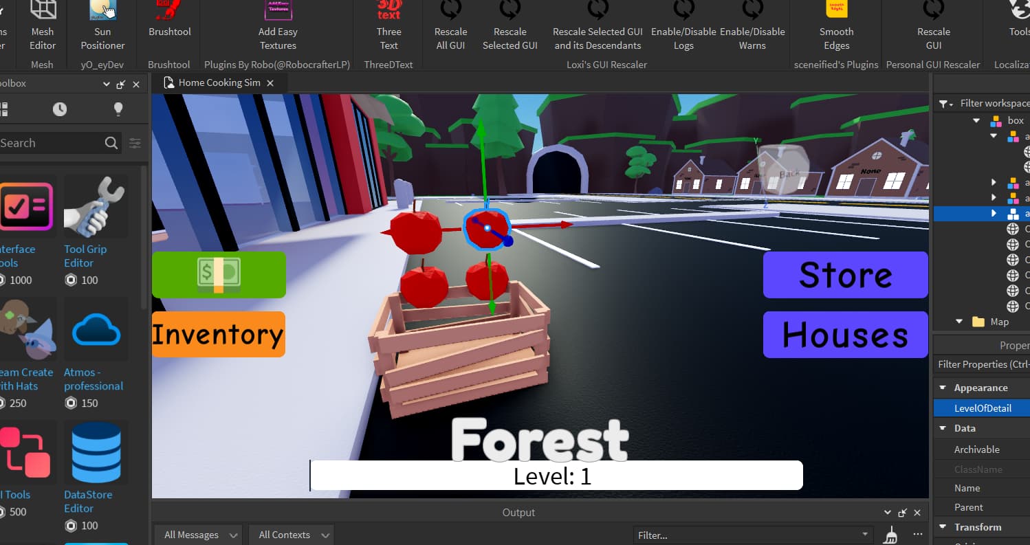 How to make something fall without running the game? Platform Usage