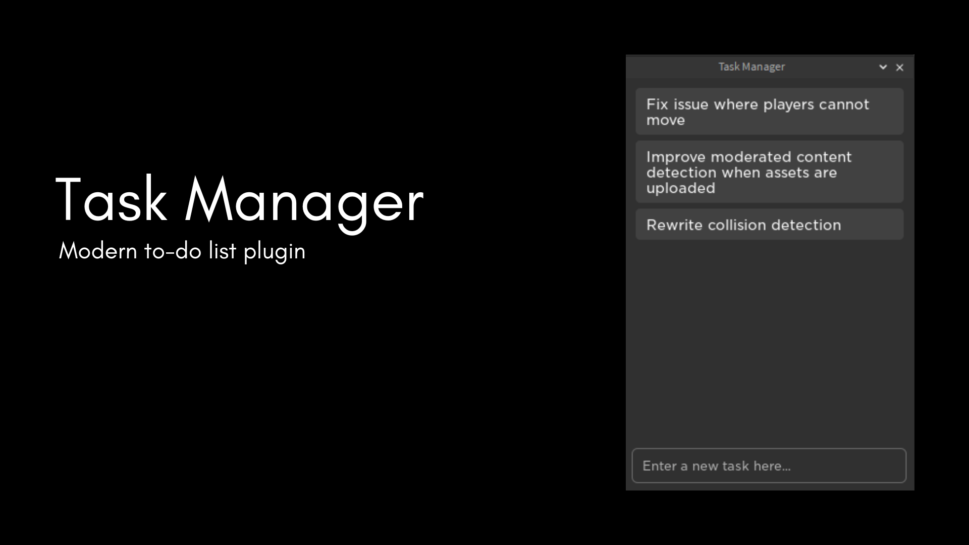 Task Manager Modern ToDo List Plugin Community Resources