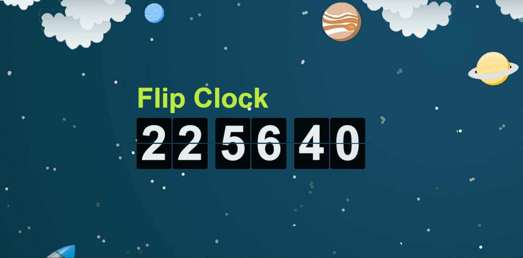 Flip Clock Đồng hồ lật số