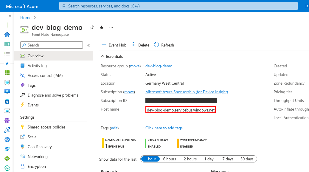 Managing Azure Event Hubs with kafkactl
