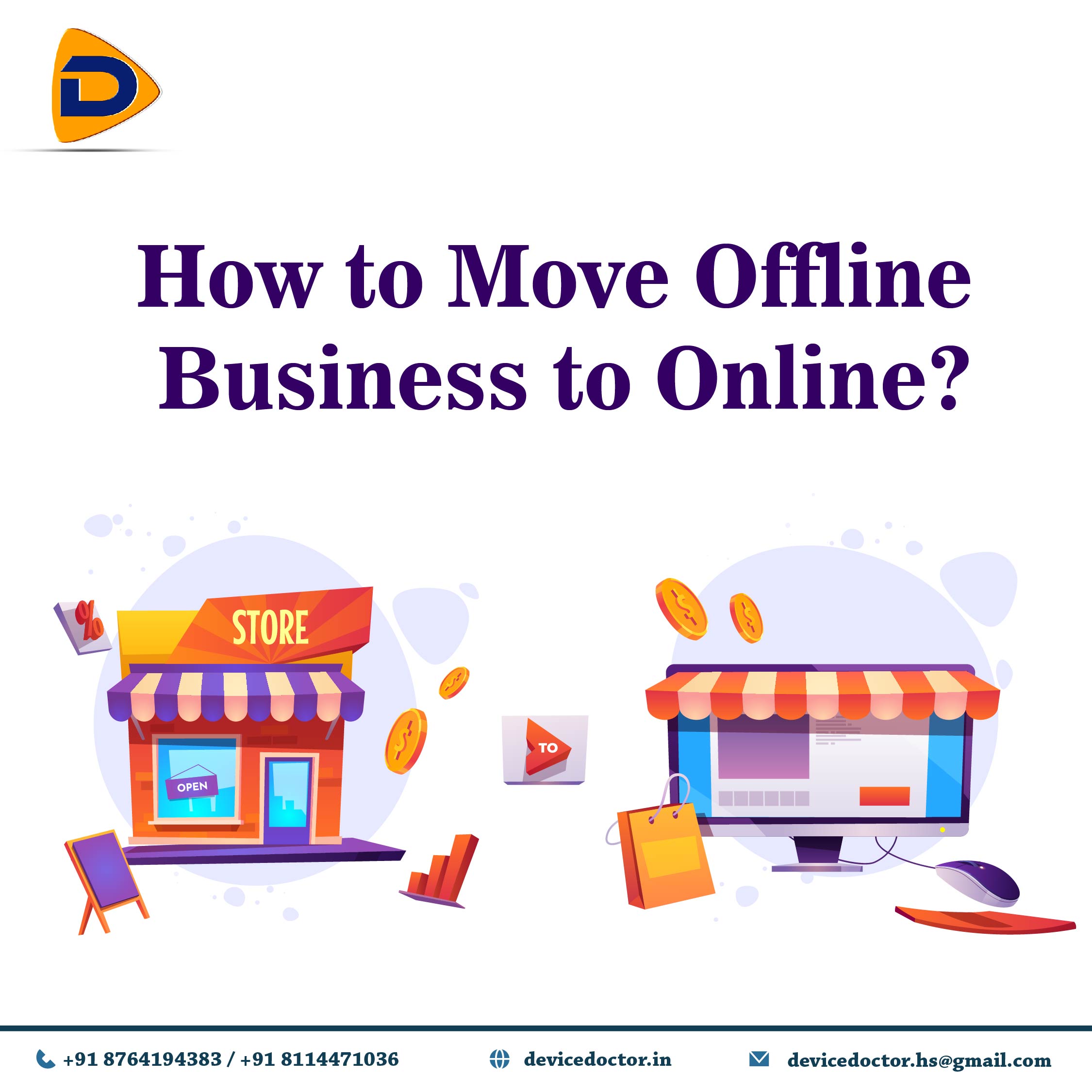 How to Move Offline Business to Online Business DeviceDoctor India
