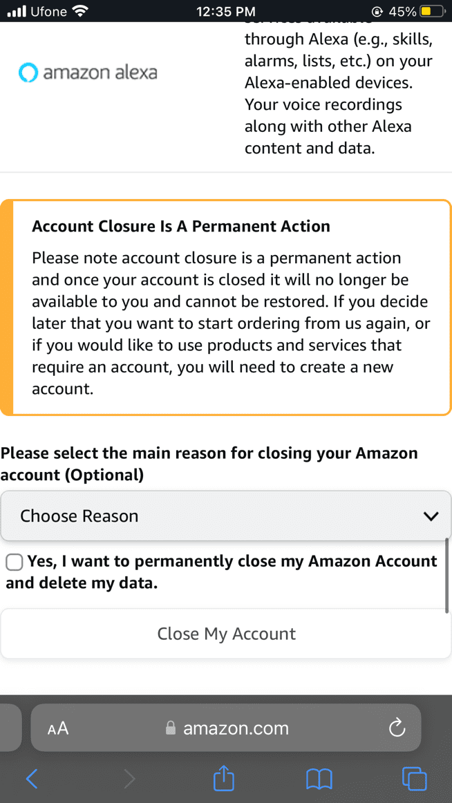 How To Find an Amazon Profile Link on an iPhone DeviceTests