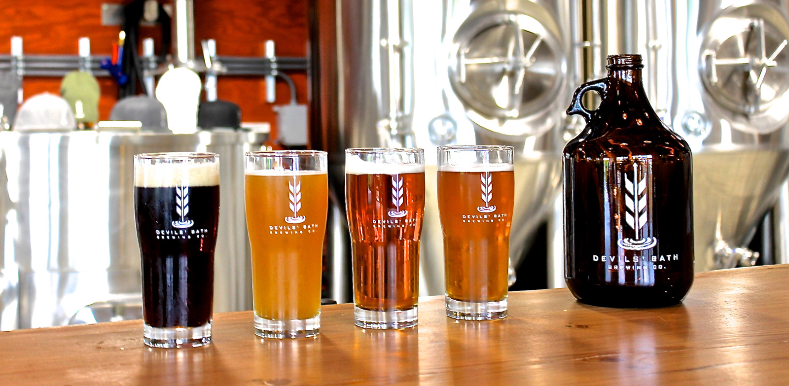 Our Locally Crafted Beers Devils' Bath Brewing Co.