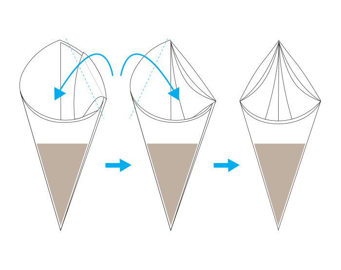 101 paper cones devil's food kitchen
