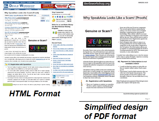 Pdfs are extremely useful files but, sometimes, the need arises to edit or deliver the content in them in a microsoft word file format. Convert Web Articles Into Easy To Read Pdf Files