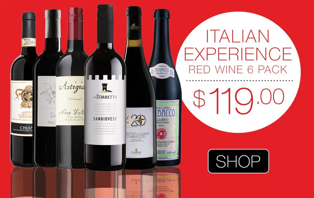 Buy Red Wine 'Experience' Italian 6 Pack online from deVine Cellars, Perth