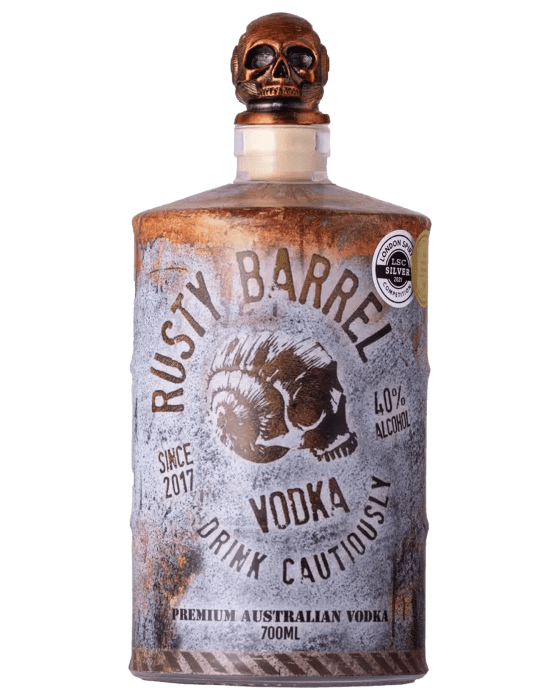 Buy Rusty Barrel Spirits Vodka 700ml online from deVine Cellars, Perth