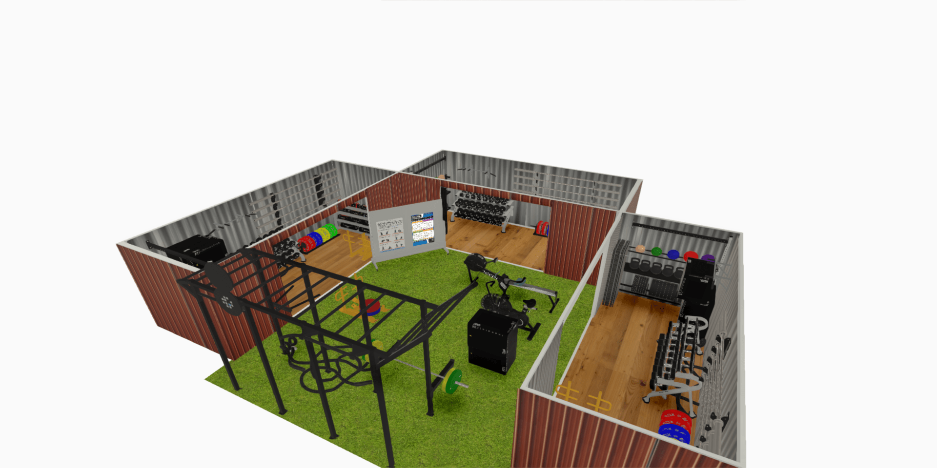 Reebok Container Gym Devine Fitness Equipment