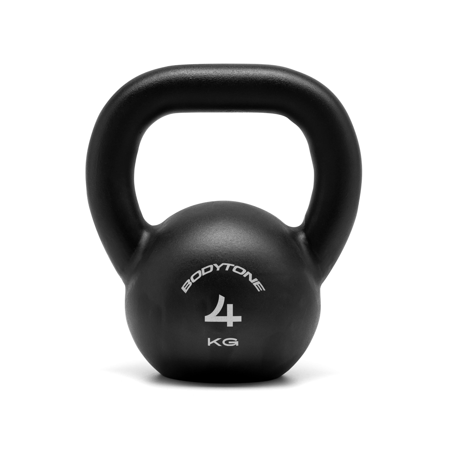 Bodytone Black Kettlebell 4kg Devine Fitness Equipment