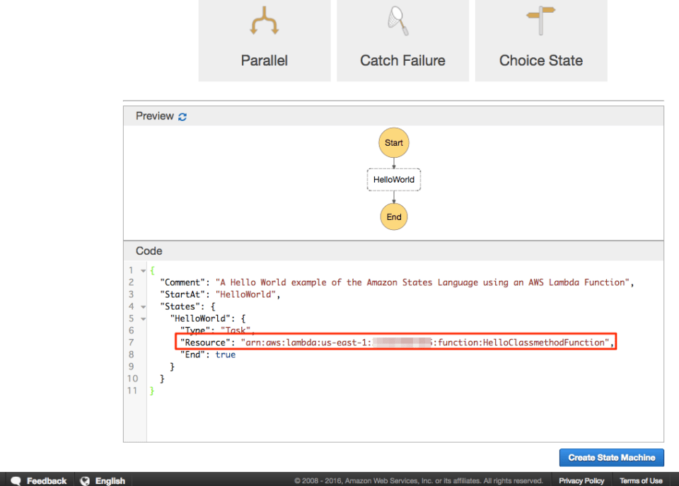 AWS Step Functionsチュートリアル実践：Lambdaステートマシンの作成と実行 reinvent DevelopersIO