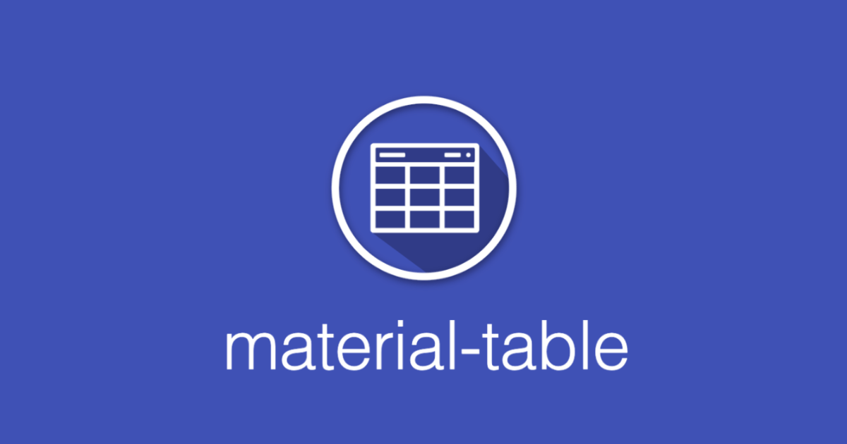 React + MaterialUIの画面にmaterialtableを導入してみた DevelopersIO