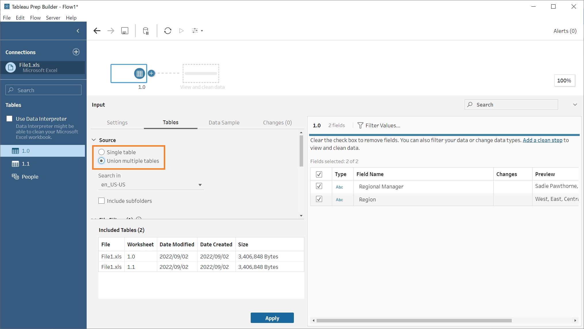 Using Wildcard Union to connect data in Tableau Prep DevelopersIO