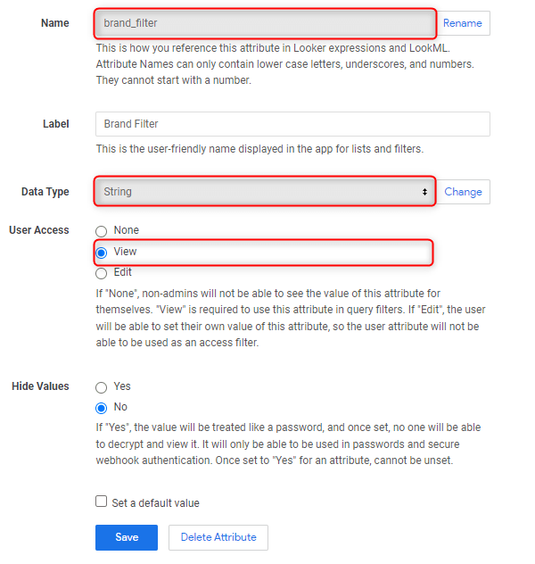 ユーザー属性を使用して、ユーザーごとに異なるデータを表示する looker DevelopersIO